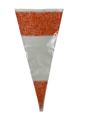 Puntzak oranje standaard 18 x 37 cm v 0442 uitgesneden